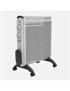 Radiador De Mica Condor 2000w 2elementos Blanco/gris 2potencias 2