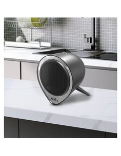 Termoventilador Ceramico Andino 1500w Negro/plata  2potencias 2