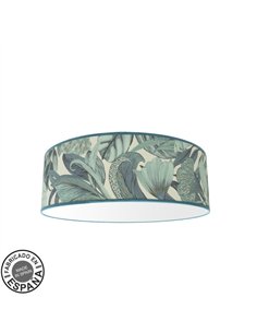 Plafon Argel 4xe27 Hoja Azul 17x50x50 Cm