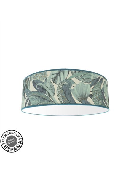 Plafon Argel 4xe27 Hoja Azul 17x50x50 Cm