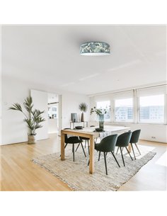 Plafon Argel 4xe27 Hoja Azul 17 2