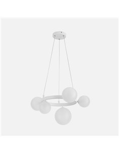 Lampara Lozolla 5xg9 Blanca Regx52x52cm 2