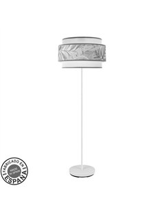 Pie Salon 3p Camerun 1xe27 Blanco/gris 160x40x40 Cm