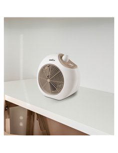 Termoventilador Elect.savona 2000w Blanco/beis Termost.reg. 2potencias 3funciones Sist.seguridad 24 2