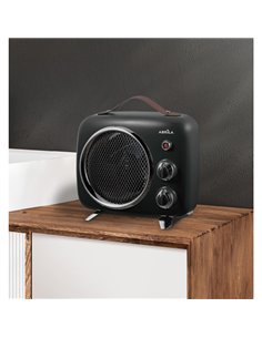 Termoventilador Elect.taranto 2000w Negro/gris Termost Reg. 2potencias 3funciones Sist.seg. 27 2