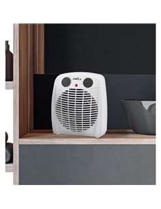 Termoventilador Elect.gambia 2000w Blanco/negro 2potencias 3Funciones Protecc.seg.luz Ind.23 2