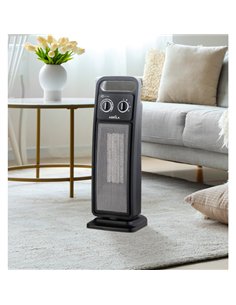 Termoventilador Ceramico Vert.brasil 2000w Negro  2pot.oscilant.antivuel.termost. Prot.cal 50 2