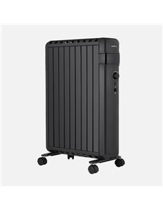 Radiador Aceite Polonia 2000w Negro Aletas Cerradas 9elementos 3Potencias Antivuelco Prot.seguridad 63 2