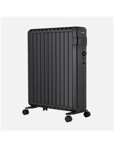 Radiador Aceite Polonia 2500w Negro Aletas Cerradas 11elementos 3potencias Antivuelco Protec.segurid.63 2