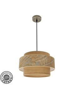 Colgante Samoa 1xe27 Cuero/camel Regx40d