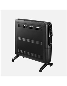 Emisor Termico Aluminio Alpino 1500w Negro 2pot Display C/remoto 2