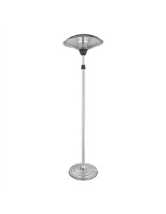 Calefactor Exterior C/pie Koel 2000w Plata 2potencias Antivuelco Ip34 200x60x60 Cm