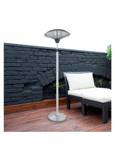 Calefactor Exterior C/pie Koel 2000w Plata 2potencias Antivuelco Ip34 200x60x60 Cm 2