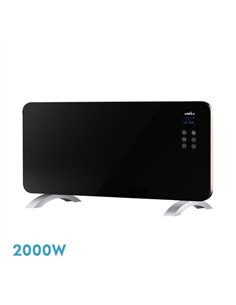 Emisor Termico Cristal Himalaya 2000w Negro 2pot  Xaluminio