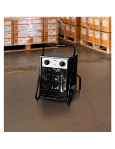 Termoventilador Industrial Simeon 3000w Negro 2potencias Ip24 Termost.reg.44x32x30 Cm 2