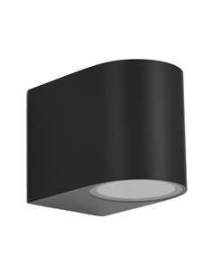 Aplique Exterior Gacela 1xgu10 Negro Ip44 8x7x9 Cm