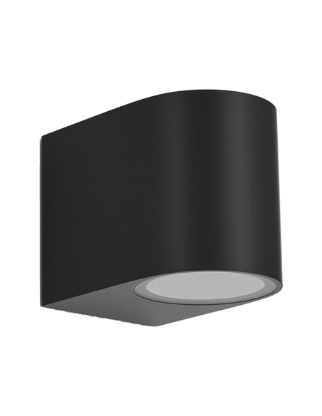Aplique Exterior Gacela 1xgu10 Negro Ip44 8x7x9 Cm