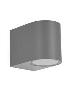 Aplique Exterior Gacela 1xgu10 Gris Ip44 8x7x9 Cm