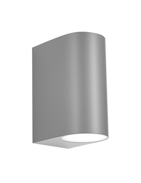 Aplique Exterior Gacela 2xgu10 Gris Ip44 14