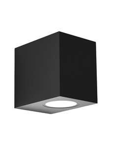 Aplique Exterior Alce 1xgu10 Negro Ip44 8x7x9 Cm