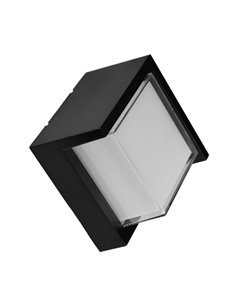 Aplique Exterior 12w 3000k Anoa Negro Ip65 16x16x10