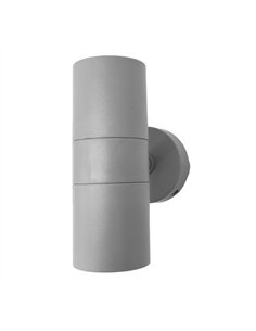 Aplique Exterior Becala 2xgu10 Gris Ip44 15