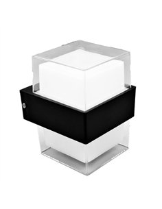 Aplique Exterior 8w 3000k Tucan Negro Ip44 500lm 13