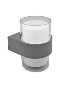 Aplique Exterior 8w 3000k Beira Gris Ip44 500lm 13
