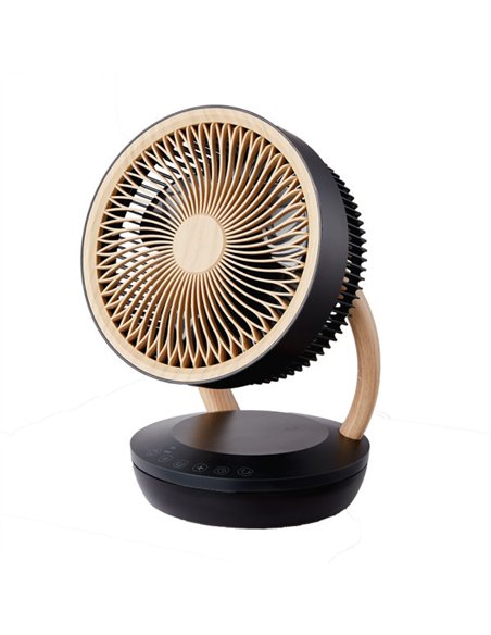 Ventilador Sobremesa Ruiseñor Negro/madera 45w 3vel 3asp Remoto