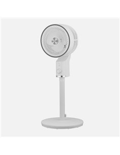 Ventilador De Pie Talamo Blanco/cromo 50w 3vel Regx33x33cm Oscilante Fijo Y Rotatorio 2