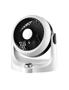 Ventilador Sobremesa Cartago Blanco/negro 40w 3velocidades 3aspas Fijo Y Rotatorio Orientable 28