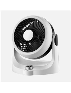 Ventilador Sobremesa Cartago Blanco/negro 40w 3velocidades 3aspas Fijo Y Rotatorio Orientable 28 2