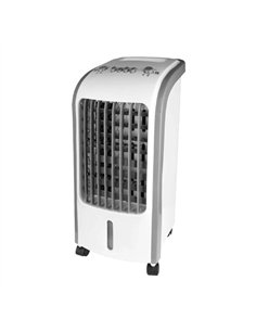 Climatizador Evaporativo Ventisca Blanco 80w 3vel 4litros Oscilante.portatilil C/acumulador De Frio 57x26x24cm