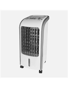 Climatizador Evaporativo Ventisca Blanco 80w 3vel 4litros Oscilante.portatilil C/acumulador De Frio 57x26x24cm 2