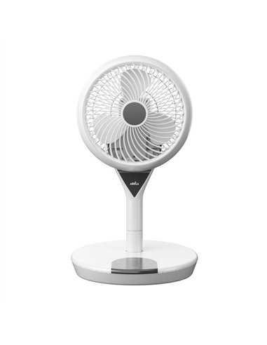 Ventilador Dc 2en1 Sintra Blanco 35w 12vel Oscilacion.3d  Remot.temporiz. 54/89x32x32cm