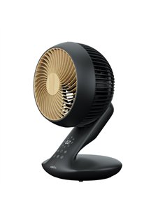 Ventilador Dc Sobremesa Miera Negro/haya 20w 8vel Oscilacion 3d.remoto