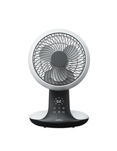 Ventilador Dc Sobremesa Miera Blanco/negro 20w 8vel Oscilacion 3d.remoto 2