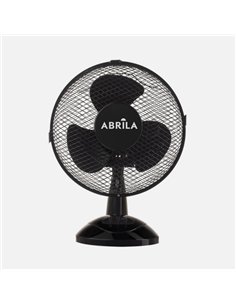 Ventilador Sobremesa Pizarro Pequeño Negro 2velocidades 25w Orientable Fijo Y Rotatorio 36x27x17cm 2