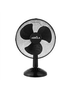 Ventilador Sobremesa Pizarro Mediano Negro 3velocidades 35w  Orientable Fijo Y Rotatorio 48x34x20cm