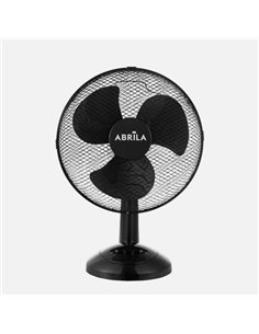 Ventilador Sobremesa Pizarro Mediano Negro 3velocidades 35w  Orientable Fijo Y Rotatorio 48x34x20cm 2