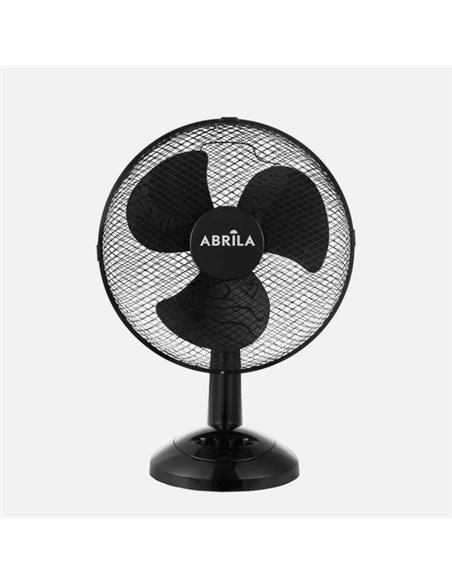 Ventilador Sobremesa Pizarro Mediano Negro 3velocidades 35w  Orientable Fijo Y Rotatorio 48x34x20cm
