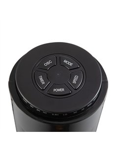 Ventilador De Torre Picaro Negro 3vel 50w C/remoto Temporizador 2