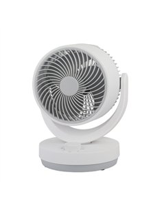 Ventilador Sobremesa Blanco/gris Lagos 3velocidades 35w 3aspas Orientable 29