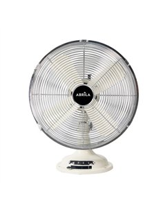 Ventilador Sobremesa Capitolio Crema/cromo 37w 3velocidades 4asp. Fijo Y Rotatorio 42x35x27cm 2