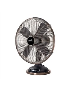 Ventilador Sobremesa Capitolio Negro/cobre 37w 3velocidades 4asp Fijo Y Rotatorio 42x35x27cm