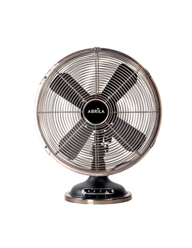Ventilador Sobremesa Capitolio Negro/cobre 37w 3velocidades 4asp Fijo Y Rotatorio 42x35x27cm
