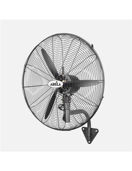 Ventilador Pared Indust.borrasca Negro 3velocidades 145w 3aspas Fijo Y Rotatorio 60x56x30cm