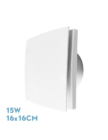 Extractor Baño Lille Blanco 15w 16x16x9