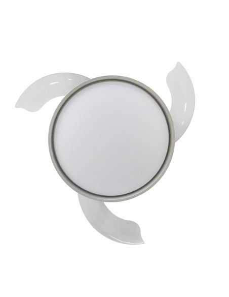 Ventilador Dc Mandarin  Plata 72w 3aspas 108d Reg.intensidad 7200lm 3000-4000-6500k Remoto+memoria+temporizador
