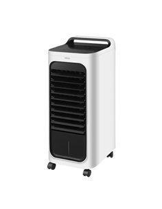 Climatizador Evaporativo Remolino Blanco/negro 80w 3velocidades 6litros Humidificador Oscilante Acum.de Frio 66